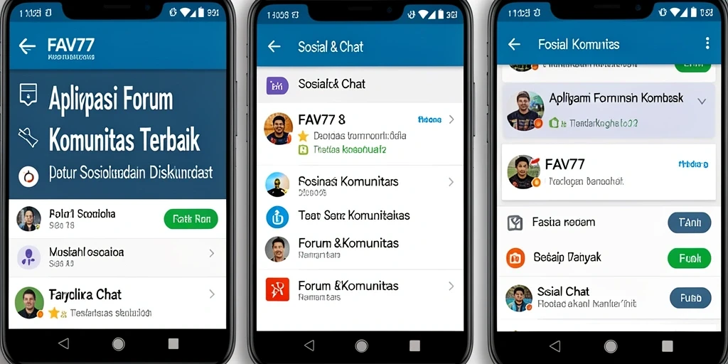 Tampilan antarmuka FAV77 yang intuitif untuk Forum Komunitas.