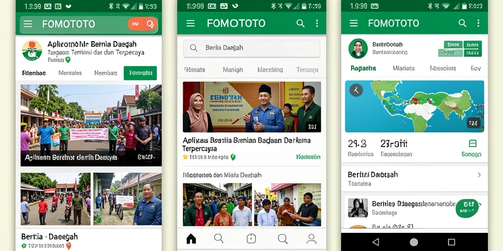 Tampilan antarmuka FOMOTOTO yang modern dan mudah digunakan.