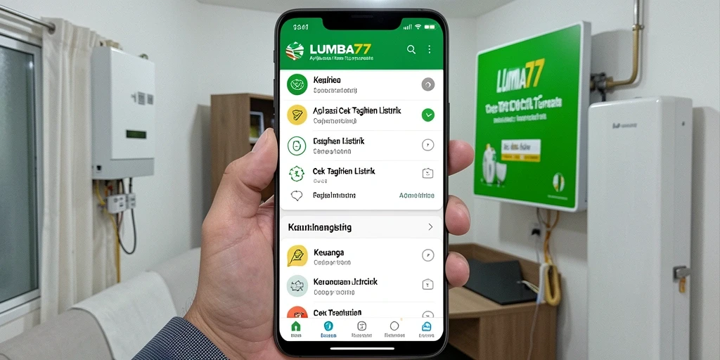 Antarmuka pengguna LUMBA77 yang bersih dan fungsional.