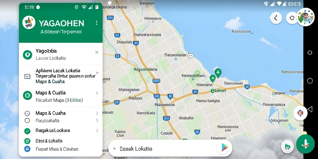 Tampilan antarmuka YAGAOHEN yang menarik dan fungsional untuk pelacakan lokasi.